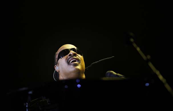 Stevie Wonder performs