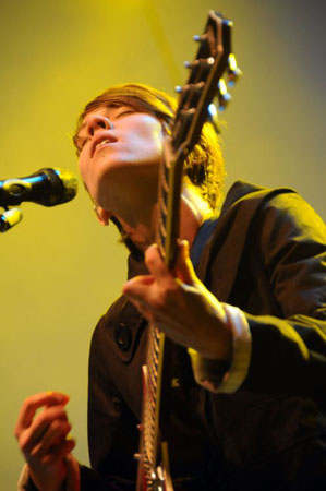 San Francisco, US: Sara Quin of Tegan and Sara performs at the Treasure Island Music Festival