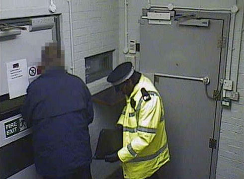 1.22am Mr Dixon's security ppass is used to gain access to the depot