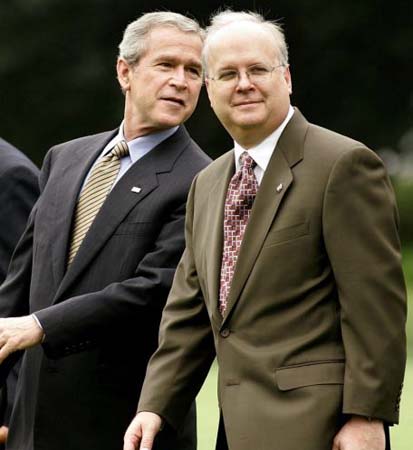 President Bush and Karl Rove