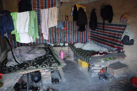 Miners' beds, living quarters