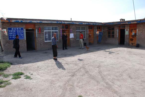 Ma's accommodation, shared with 30 other miner