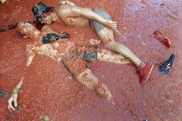 Sleeping in tomatoes