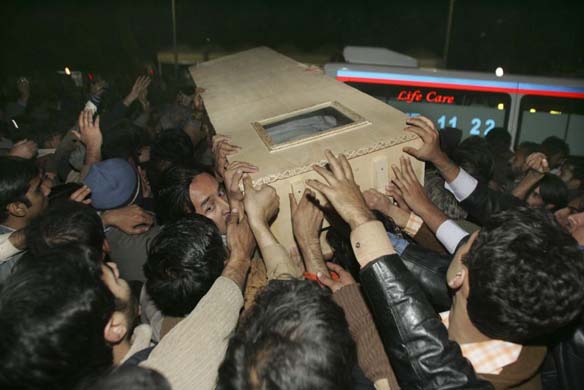 The aftermath of the assassination of Bhutto