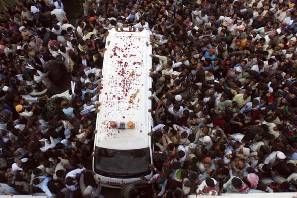 Bhutto's coffin
