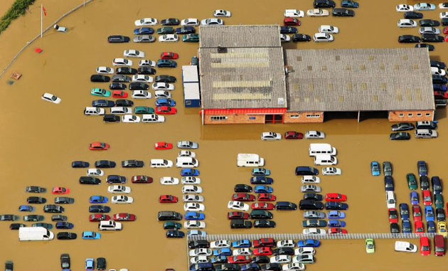 A car yard in Tewkesbury