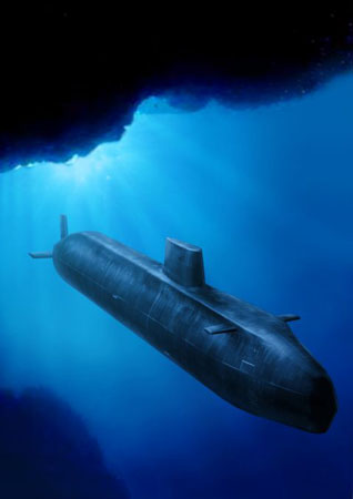Royal Navy Astute Class Submarine 