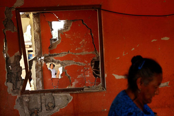 house destroyed by a gas explosion