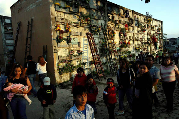 People celebrate the Day of the Dead to honour the deceased, a tradition which coincides with All Saints Day and All Souls Day