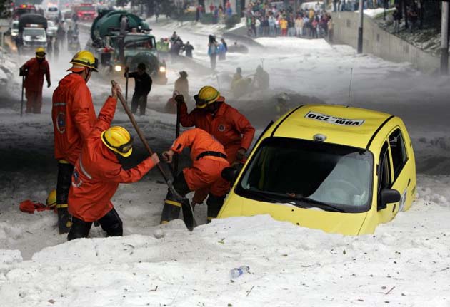 Hail in Colombia