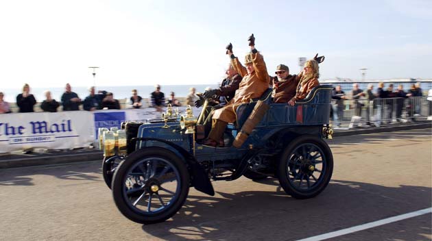 More cars awaiting the start of the race