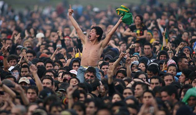 Pop festival in Colombia