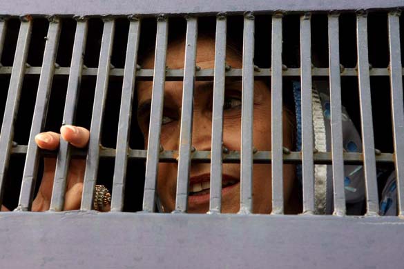 Protesters are arrested