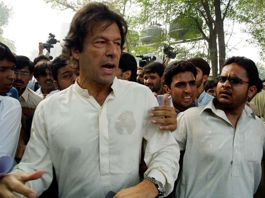 Imran Khan joins in protests