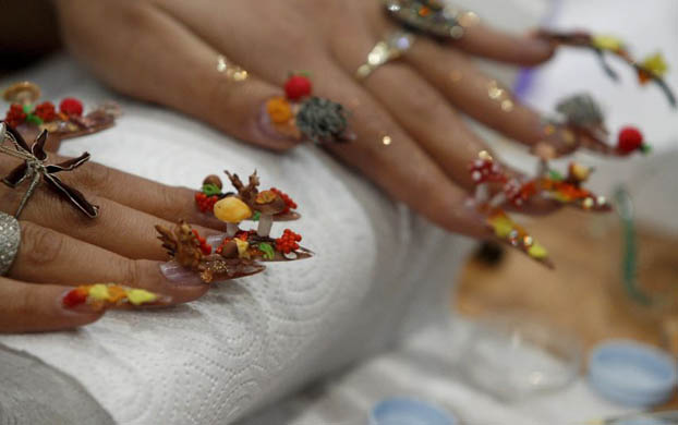 Fingernails at a hairdressing fair