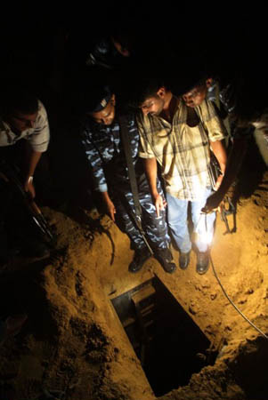 Tunnels under Gaza