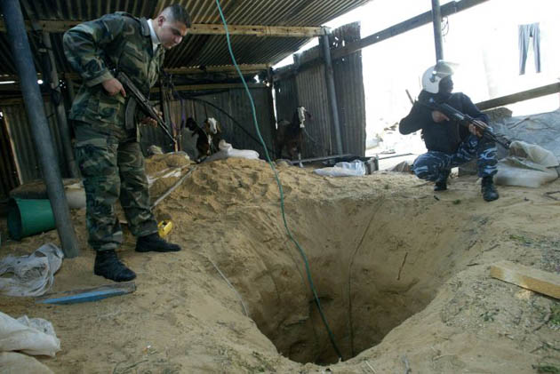 Tunnels under Gaza