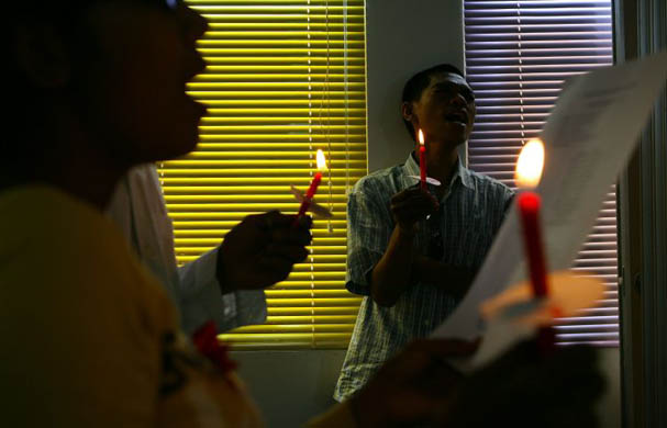 preparation for World Aids Day 2007