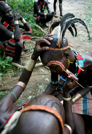 A young member of the Hammer tribe