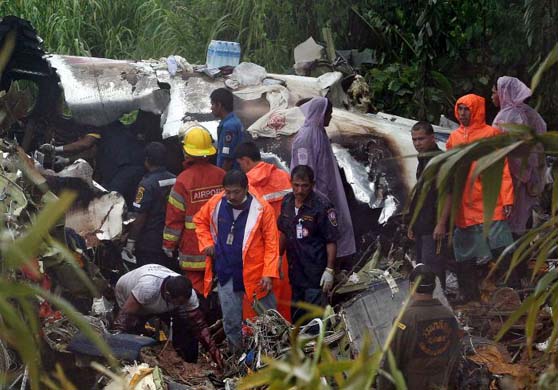 plane crash in Thailand
