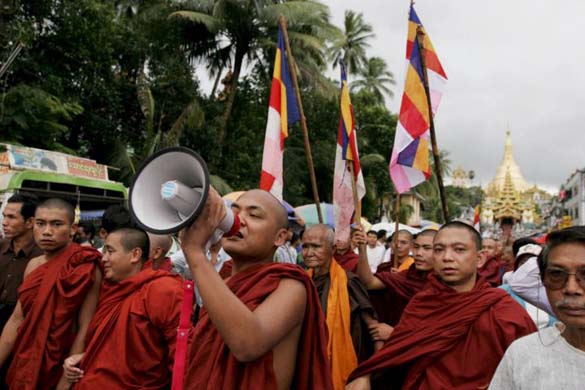 Burma protests