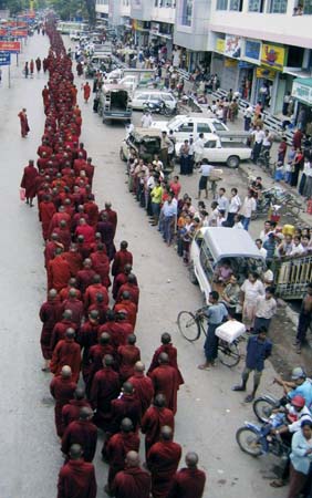 Burma protests