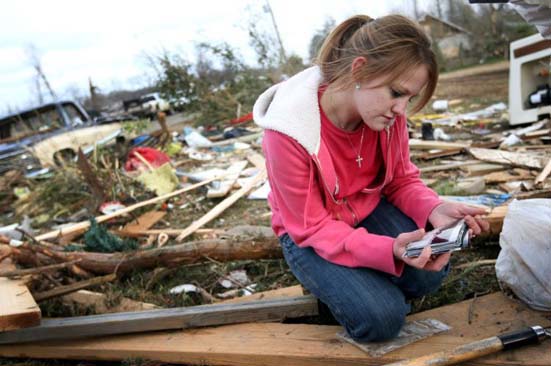Family photos found in the rubble