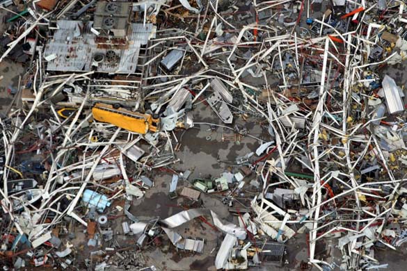 Scattered debris in Arkansas