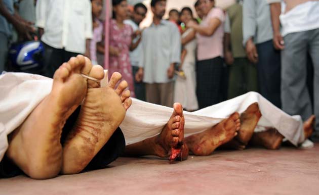 Roadside bomb in Sri Lanka