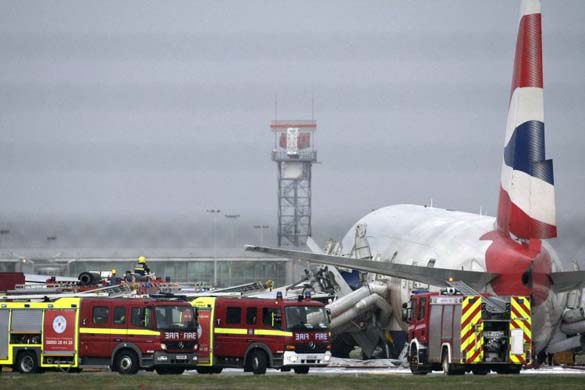 Plane crash at Heathrow Airport