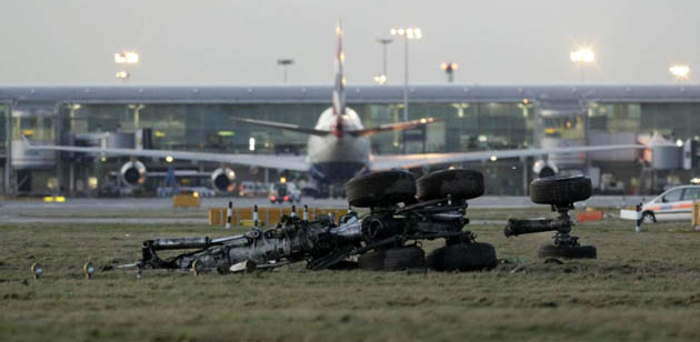 Plane crash at Heathrow Airport