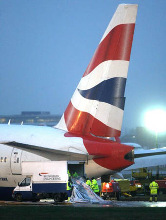 Plane crash at Heathrow Airport