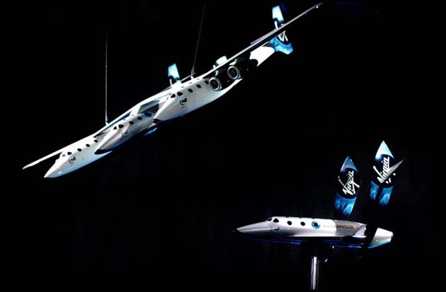 Virgin Galactic aircraft are revealed
