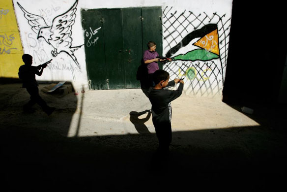 Kalandia refugee camp , west bank 