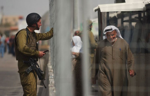 Israeli checkpoint in Nablus