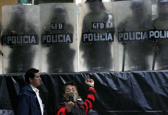 national day of protests against the government in Colombia