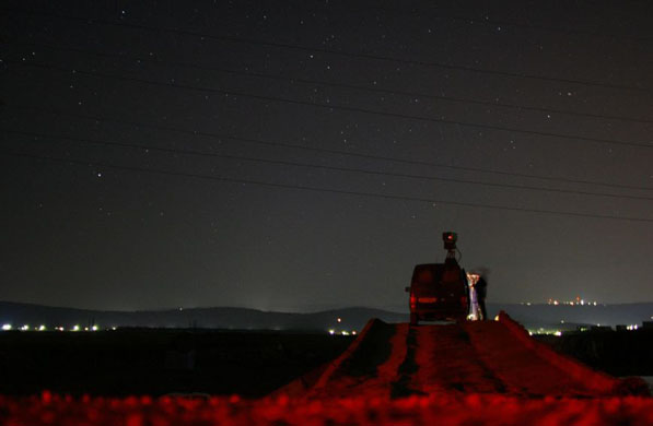 car with infrared equipment