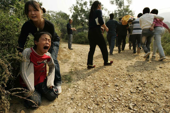 Mudslide victims in Xiangfen , China 