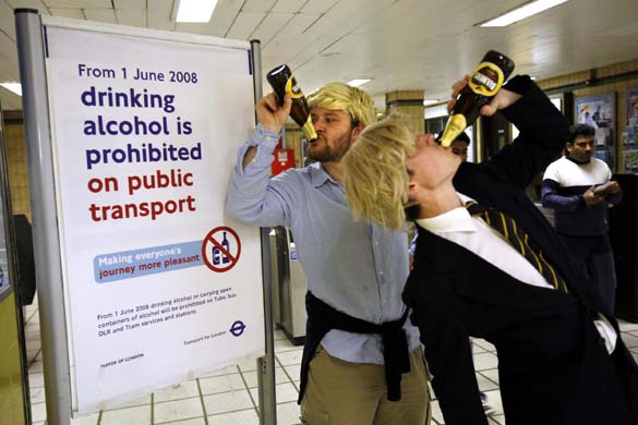 boris johnson bans alcohol on public transport