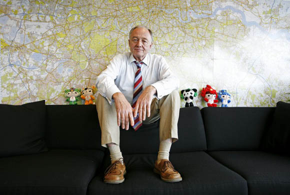 Ken Livingstone in his office