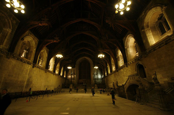 Westminster hall, home to moths and bats