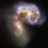 Hubble telescope: Merging pair of Antennae galaxies