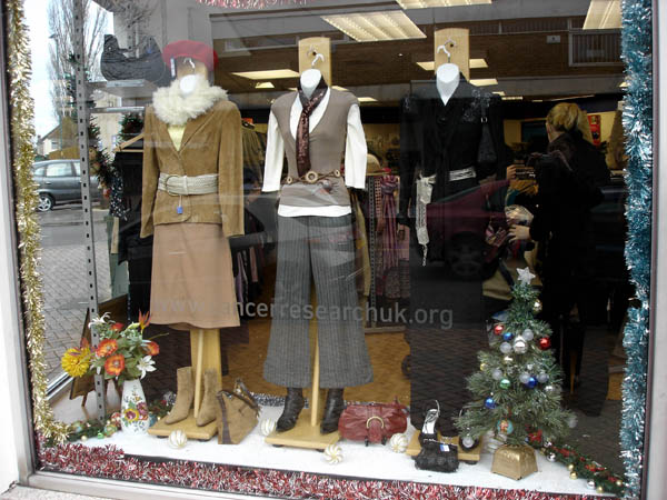 Charity shop windows