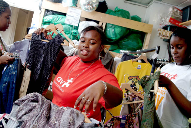 Charity shop windows