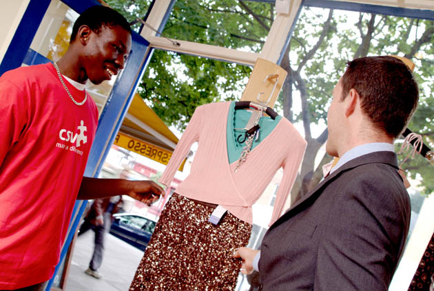 Charity shop windows