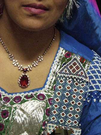 Fahima in traditional Afghani dress