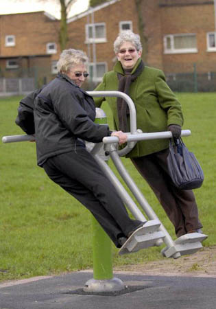 Pensioner's playground in Blackley