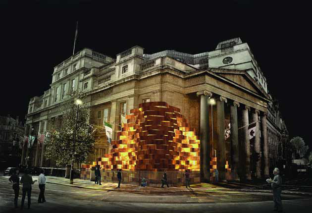 Sculpture at Canada House
