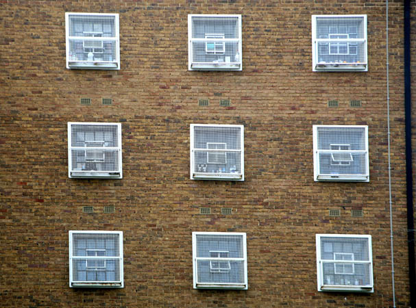 Cell windows of C wing, HMP Coldingley 