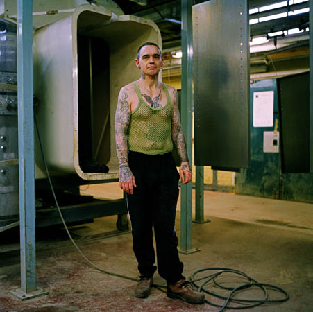 Terry, engineer and paint specialist. £16.20 per week